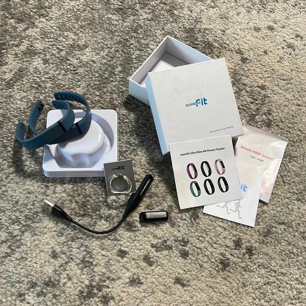 Morefit smart HRM bracelet Blue with extra band